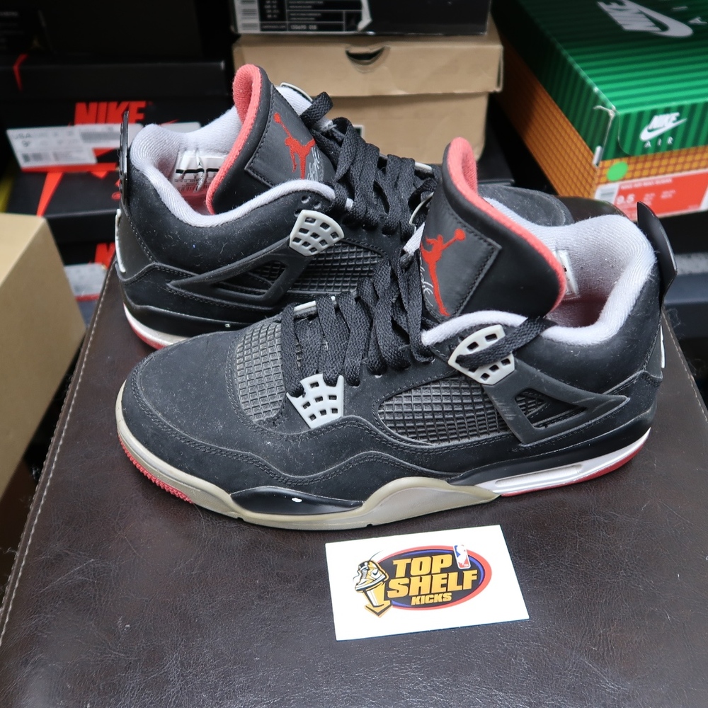 Nike AIR JORDAN 4 RETRO BRED 2012 RELEASE SIZE 9